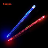 波悦（Booyoo）夜光专业架子鼓鼓棒实木木质胡桃木鼓棒儿童鼓槌成人发光荧闪鼓棒 5A星空闪光：红蓝交替