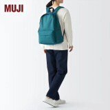 MUJI 带PC收纳袋 双肩包 深绿色 长43*宽32*高14cm