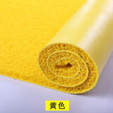 轩皇世家防水防滑地垫丝圈可裁剪门垫进门入户可裁剪塑料厨房脚垫家用地垫 平底黄色(15mm厚) 60cm*90cm 1件数