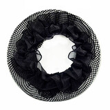 尚戈（SHANGGE）发网芭蕾舞蹈比赛考级盘发隐形网兜儿童丸子头弹力头饰发网头花 花边弹力发网-（儿童款）5个