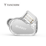 TANCHJIM天使吉米BUNNY兔几游戏耳机HIFI有线电竞入耳式台式电脑圆孔笔记本吃鸡带麦高音质全民k歌手机专用 BUNNY兔几 3.5【+T套，随机M码】