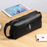 T-Land 真皮手包男头层牛皮大容量手抓包时尚个性韩版潮流休闲软皮手拿包 520时尚款