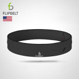 Flipbelt 美国飞比特运动跑步腰包腰带马拉松装备隐形手机包经典款酷碳灰L