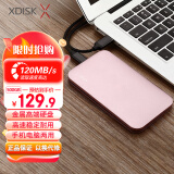 小盘(XDISK)500GB USB3.0移动硬盘Q系列2.5英寸樱花粉高速金属8.9mm超簿便携文件数据备份