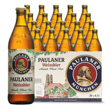 保拉纳（Paulaner）德国原装进口啤酒 保拉纳啤酒小麦啤酒 保拉纳白啤 500mL 20瓶 12月10到期