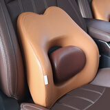 齐选汽车腰靠护腰靠背腰垫司机久坐神器主驾驶座椅腰托腰枕车载腰靠垫 【升级可调节】精准护腰 -棕色