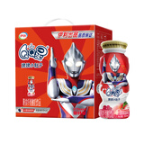 QQ星伊利低脂低糖乳酸菌饮品180ml*16瓶/箱水蜜桃桑葚味酸奶 礼盒装