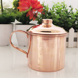 铜火龙铜杯紫铜茶杯黄铜水杯全铜餐具黄铜杯子紫铜杯子茶缸子铜杯550ml 紫铜550ml