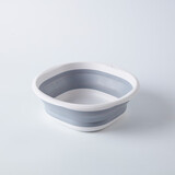 NITORI宜得利家居 家用不占地方洗脸盆可折叠脸盆2灰白 26cm 灰白