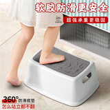 艺美天和（YIMEITIANHE）踩脚凳防滑洗手洗脸垫脚凳宝宝浴室马桶脚踏板凳哺乳钢琴矮凳 太空凳-波斯灰