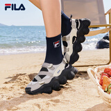 FILA 斐乐官方女鞋FRAGOLA摩登凉鞋夏季新款时尚休闲草莓凉鞋子 燧石灰/冰灰-EI 36