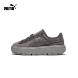 彪马（PUMA）【厚底鞋】女经典复古增高休闲鞋松糕鞋 PLATFORM 372613 石灰色-水泥灰-03 36
