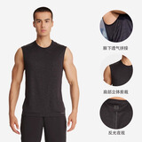 迪卡侬（DECATHLON）运动背心肌肉男跑步速干上衣健身服透气宽松无袖t恤RUNM 【进阶款】黑色 L