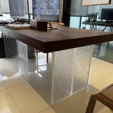 IGIFTFIRE定制高透明亚克力桌腿桌脚石头纹定制加工渐变厚板吧台茶几水波纹 石头纹定制  联系客服