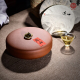 宏中（hongzhong） 宜兴紫砂茶叶罐 大号 七饼装存茶罐醒茶密封罐普洱茶饼罐储茶罐 清水泥-铜扣一饼