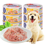 爱丽思（IRIS）狗罐头零食 宠物湿粮成全幼犬 鸡肉罐头100g*6罐装