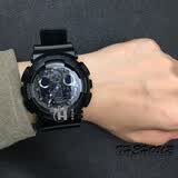 卡西欧（CASIO）男表G-SHOCK运动手表学生多功能电子表双显防水防震大表盘石英表 拆弹专家GA-100CF-1A