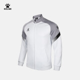 卡尔美（KELME）运动卫衣男休闲针织夹克秋季外套足球训练服插色拉链上衣可定制 高级灰 XL