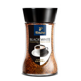 奇堡（TCHIBO）德国进口黑白速溶咖啡美式冻干纯黑咖啡粉无蔗糖100g/罐