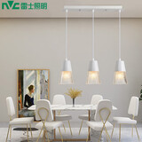 雷士照明（NVC）轻奢灯饰北欧创意现代餐厅灯吊灯三头餐厅灯水晶玻璃装饰灯时尚