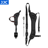 JJC 相机手腕带 快枪手 适用于佳能R52 R8 R7 R50 R6II 5D4 90D尼康D850 D7500松下S5II S5M2微单单反 红色 金属底座+快摄肩带