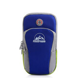 将远行户外新款运动手臂包便携式手腕手机包袋手机套跑步臂袋健身装备 蓝色