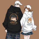 love legendlovelegend情侣装卫衣全套秋冬新款潮流网红小熊带帽外套一男一女 【春秋】白色女 M（建议100-120斤内穿）