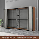 柏维棠开放式衣架衣柜卧室落地金属挂衣架轻衣帽间组合衣帽架衣帽间全套 B款+侧板+帘子163