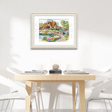 KS【好货】十字绣新款线绣客厅餐厅小幅田园画吉瑞之家手工自己绣 吉瑞之家【 埃及长绒棉】56*45cm