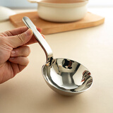 onlycook304不锈钢大汤勺家用盛汤盛粥加厚短柄勺子火锅勺汤壳-短柄