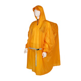 沃森斯户外登山雨衣超轻徒步男女通用旅游雨披背包防雨罩便携式长款雨服 超轻 硅胶面料 桔色 XL