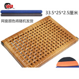 亓元夏天服装厂员工坐垫办公室透气编藤座垫椅垫学生板凳夏季散热屁股 手工编藤款+可拆洗网套 看图购买