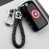 迈多多（MDD）马自达3昂克赛拉款钥匙包新次世代昂科塞拉钥匙套套保护扣 （壳+新挂绳扣）太空黑