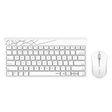雷柏（Rapoo） 8000S无线蓝牙键盘鼠标套装商务办公笔记本电脑便携键鼠轻薄紧凑 8000S白【紧凑便携.2.4G套装】