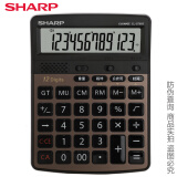 夏普(SHARP)EL-G7600/D7600语音计算器真人发音大号计算机 摩卡金 大号尺寸 长196mm 宽145mm