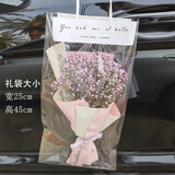 爱满（AIMAN） 节日礼物大束满天星真花520花束礼品包装送女朋友生日闺蜜礼物速递毕业礼 小束红色满天星精装款 含礼袋35*20cm