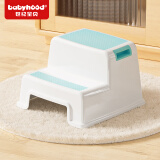 世纪宝贝（babyhood）儿童脚踏凳 宝宝双层垫脚凳 洗澡凳马桶凳 阶梯多用洗漱凳 511绿