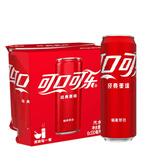 可口可乐Coca-Cola 汽水 碳酸饮料 330ml*6罐装 可口可乐公司出品 摩登罐