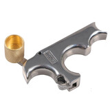 HUWAIREN复合弓箭配件射箭器材握式撒放腕式撒放器复合弓竞技射准射箭器材 三指撒放器银色