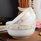 云鸿陶瓷太阳岛 自由组合碗 碗装家用碗饭盘菜汤鱼 8英寸护边碗(面碗)【2个装