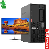 联想（Lenovo）ThinkServer TS90X 小型4U塔式服务器主机 至强E-2324G+23.8英寸显示器 16G内存丨2×512G SSD固态丨RAID1