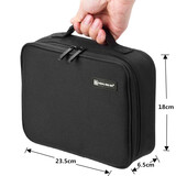 SHENG BEI ER笔记本电源线整理包手机袋多功能大容量移动硬盘盒数码配件收纳包 黑色 收纳包