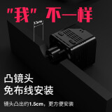 梓润4g摄像头小巧隐智能家用高清夜视室内外无线网络wifi手机远程监控小型监视器猫眼摄像头 10小时4K凸镜头wifi版+128G高速卡