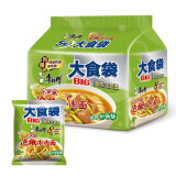 康师傅 方便面 大食袋泡面 泡椒牛肉面5连包