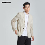 利郎空调服西服男外套轻薄凉爽皮肤衣24夏季 卡其色 170/84A 