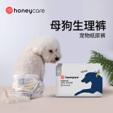 HONEYCARE狗狗纸尿裤大型母狗生理裤卫生巾月经裤M适用体重4-9kg12片