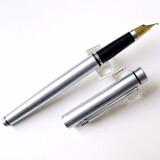 永生 原厂322钢笔全钢书写九十年代库存胜利中包头钛尖-半钢黑 全钢美工笔 0.5mm