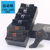 浪莎袜子男士短袜夏季薄款网眼纯棉男士棉袜休闲低筒浅口短筒袜 深灰2藏青2黑2
