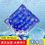 贞嘻 冰垫水垫坐垫夏天凉垫夏季降温办公室椅子垫灌水注水坐垫沙发住院护理水垫子冰凉爽汽车坐垫降温神器 雪花冰垫+冰晶粉【45*45cm】