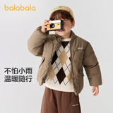巴拉巴拉童装儿童棉服男童女童外套冬装棉衣绣花宝宝衣服 咖啡A51212 100